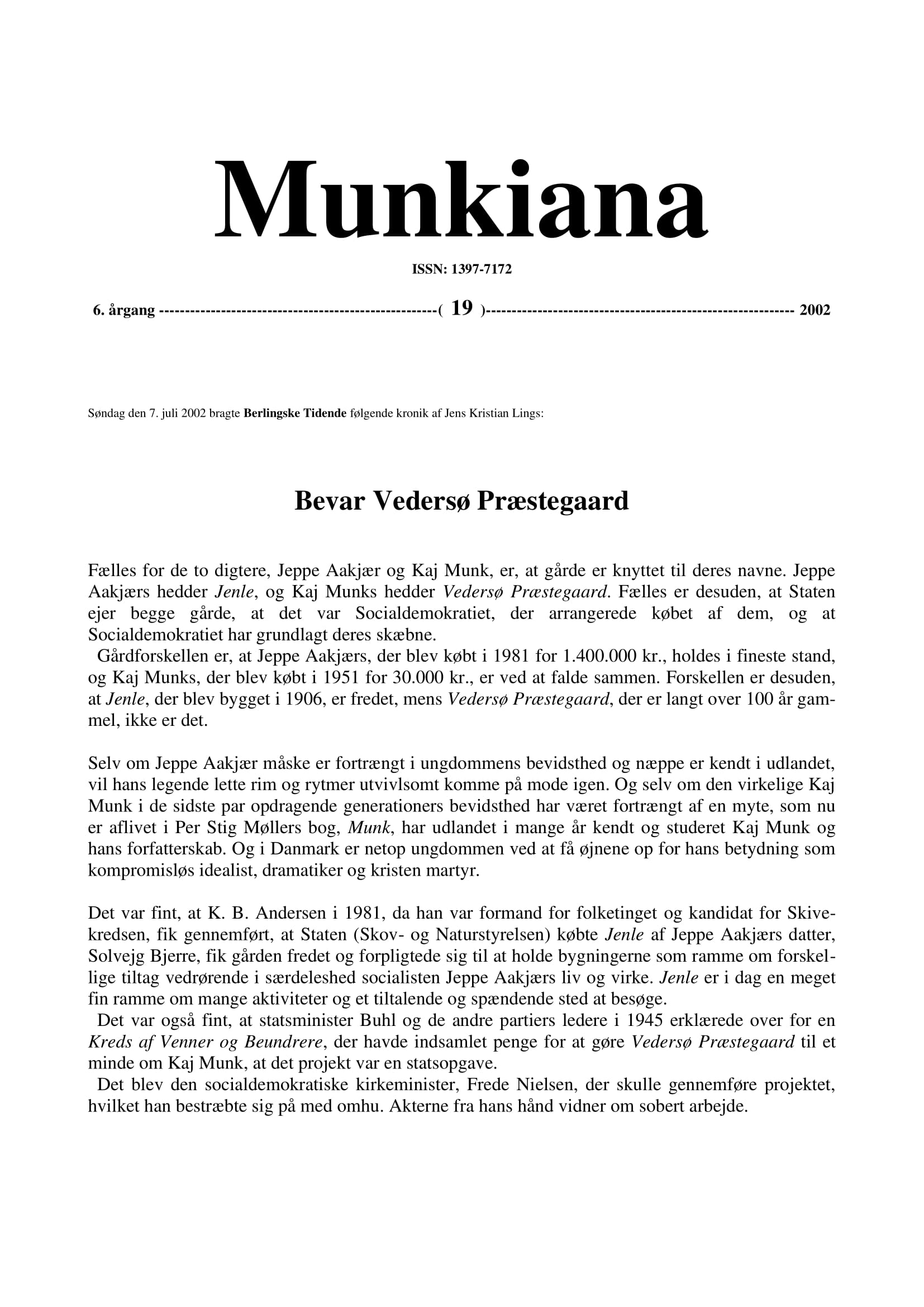 Klik på billedet for at downloade PDF med Munkiana nr. 36