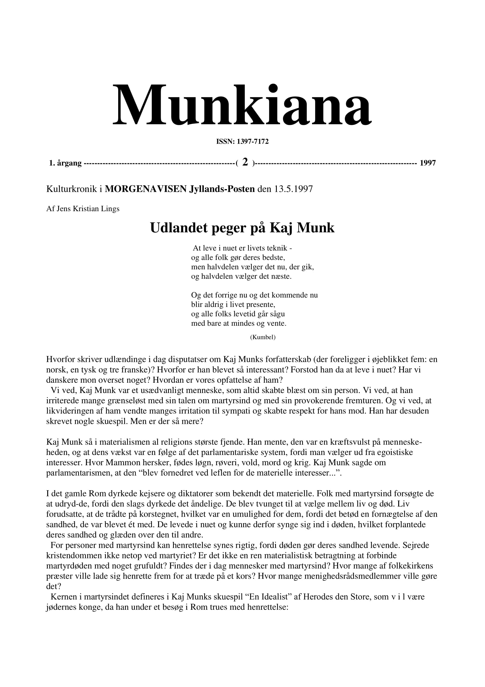 Klik på billedet for at downloade PDF med Munkiana nr. 36